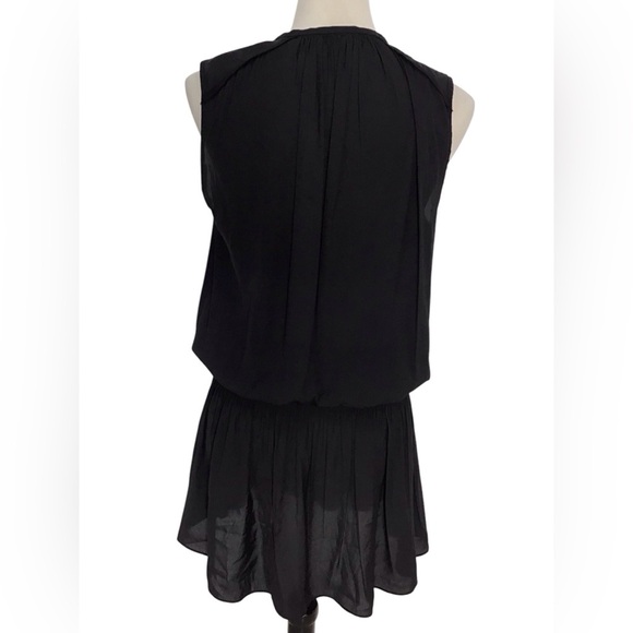 Ramy Brook Black Sleeveless V Neck Mini Dress Size Medium - Picture 5 of 6